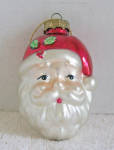 ORNAMENT WITH DOUBLE SIDED SANTA HEAD