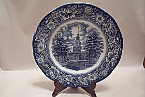 Vintage Staffordshire Flow Blue Collector Plate