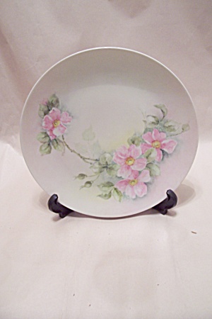 Holiday China Pink Flower Collector Plate