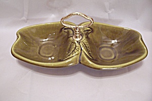 California Double Olive Green Dish