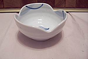 Set Of Three Small Porcelain Soy/condiment Bowls
