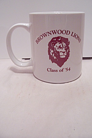Porcelain Brownwood Lions Class Of 1954 Souvenir Mug (Image1)