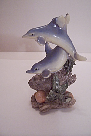 Pair Of Dolphins Figurine