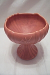 Click to view larger image of Vintage Orange Pedestal Bowl (Image1)
