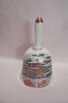 Japanese Pagoda & Winter Scene Porcelain Collector Bell