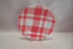 Fitz & Floyd Red And White Plaid Fine China Salad Plate