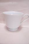 Ascot Pattern Fine China White Footed Teacup