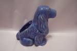 Dark Blue Porcelain Dog Planter