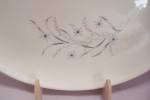 Click to view larger image of White Modernistic Decorated Oval China Platter (Image2)