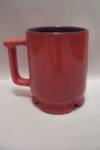Frankoma Pottery Red Footed Mug