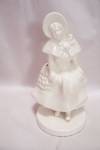 Click to view larger image of White Porcelain Colonial Woman Cache Pot (Image1)