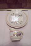 Click to view larger image of Occupied Japan Small Creamer & Under Plate Set (Image2)
