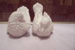 Pair Of White Ceramic Doves