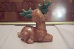 Click to view larger image of Ceramic Art Reindeer Figurine (Image2)