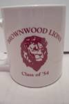 Click to view larger image of Porcelain Brownwood Lions Class Of 1954 Souvenir Mug (Image2)