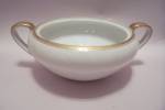 Noritake Gold Trimmed White China Sugar Bowl