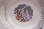 Click to view larger image of Sabin Colonial Couple China Bread & Butter Plate (Image2)