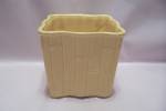 McCoy Pottery Yellow Bamboo Pattern Square Planter