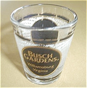 BUSH GARDENS WILLIAMSBURG VIRGINIA SHOT GLASS (Image1)