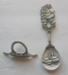 Click to view larger image of VINTAGE  FORT PEWTER SANTA CLAUS STANDING SPOON  (Image2)