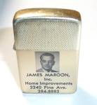 Click here to enlarge image and see more about item 12121221: 1970`S PARK ADV. JAMES MAROON INC. POCKET LIGHTER