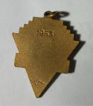 Click to view larger image of 1953 Y.M.C.A. BASEBALL PENDANT ENAMEL & GOLD TONE (Image2)