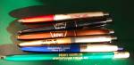  5 VINTAGE BOWLING ALLEY PENS & 1 DRIVE IN PEN NICE LOT