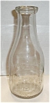 Click here to enlarge image and see more about item BOT2: QUART EMBOSSED MERCER`S DAIRY PHILADELHIA NY
