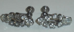 Click here to enlarge image and see more about item W73: FAUX DIAMOND EAR RINGS