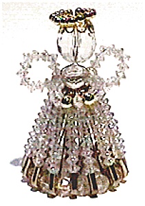 Crystal beaded Angel Christmas figurine (Image1)