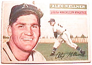 Alex Kellner Baseball Card 1956 Topps #176