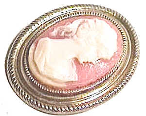 Cameo style vintage brooch or pin (Image1)