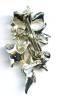 Click to view larger image of Christmas bells holly brooch pin (Image2)