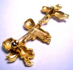 Click to view larger image of Vintage Cherub or Angel design brooch or pin (Image5)