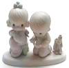 Click to view larger image of Precious Moments 'With This Ring' boy girl figurine (Image3)