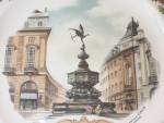 Click to view larger image of Wedgwood China Piccadilly Circus London Plate Christmas 1982 (Image2)