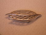 Click to view larger image of Trifari Vintage Signed Costume Jewelry Pin Brooch Silver-tone Metal (Image3)