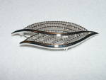 Click to view larger image of Trifari Vintage Signed Costume Jewelry Pin Brooch Silver-tone Metal (Image4)