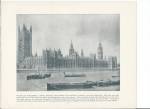 London, England 1892 Shepp’s Photographs Book Page, Parliament