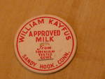 Click to view larger image of Vtg Never Used Milk Bottle Cap Insert William Kayfus Sandy Hook CT (Image2)