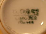 Click to view larger image of Antique GD&C Limoges Cup & Saucer Flowers Gold, Demitasse Espresso (Image8)