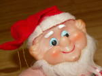 Click to view larger image of 1950s/60s Ninohira Japan Elf Santa Claus Christmas Ornament Figure (Image2)