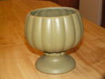 Click here to enlarge image and see more about item 2206: Vtg Lancaster Colony Floraline McCoy Flower Pot Planter Olive Green 