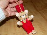 Click to view larger image of Vintage Japan Christmas Ornament Marching Band Musician Bear Flute (Image4)
