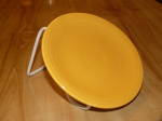 Click to view larger image of Original Yellow Fiesta Pottery Fiestaware Plate 6.25 In. B&B Dessert (Image3)
