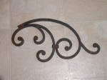 Click to view larger image of Wrought Iron Cast Metal Architectural Salvage Art Wall Plaque Swirls (Image4)