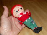 Click here to enlarge image and see more about item 2265: Vintage Mid Century Japan Christmas Ornament Raggety Ann Andy Type 