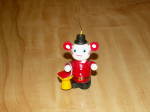 Click to view larger image of Vintage Wood Taiwan Christmas Tree Ornament Mouse Dressed in Uniform (Image2)