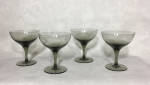 Click to view larger image of Noritake Viewpoint grey 1978-1983 set four 4 1/2 inch champagne tall sherbet (Image3)