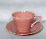 Click to view larger image of Homer Laughlin Harlequin rose cup & saucer (Image2)